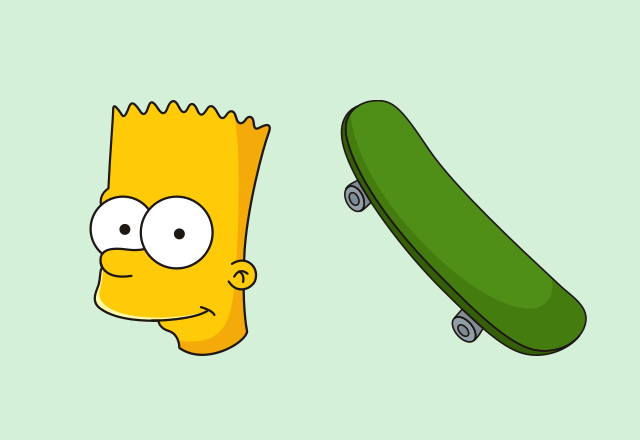 Cute Custom Cursor Bart Simpson From The Simpsons