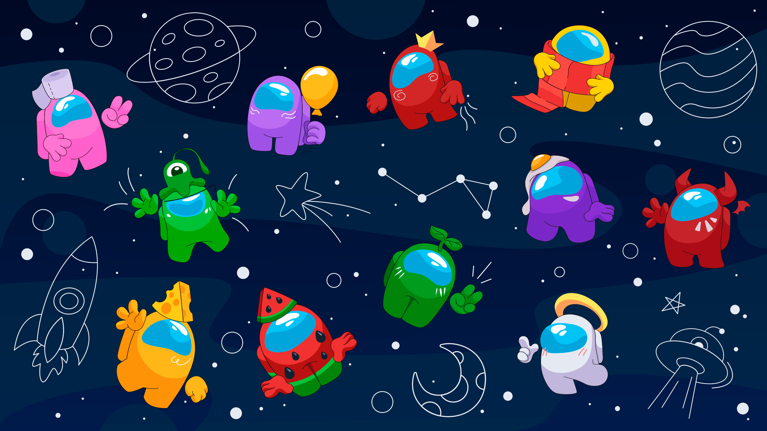 Among Us Free Wallpaper