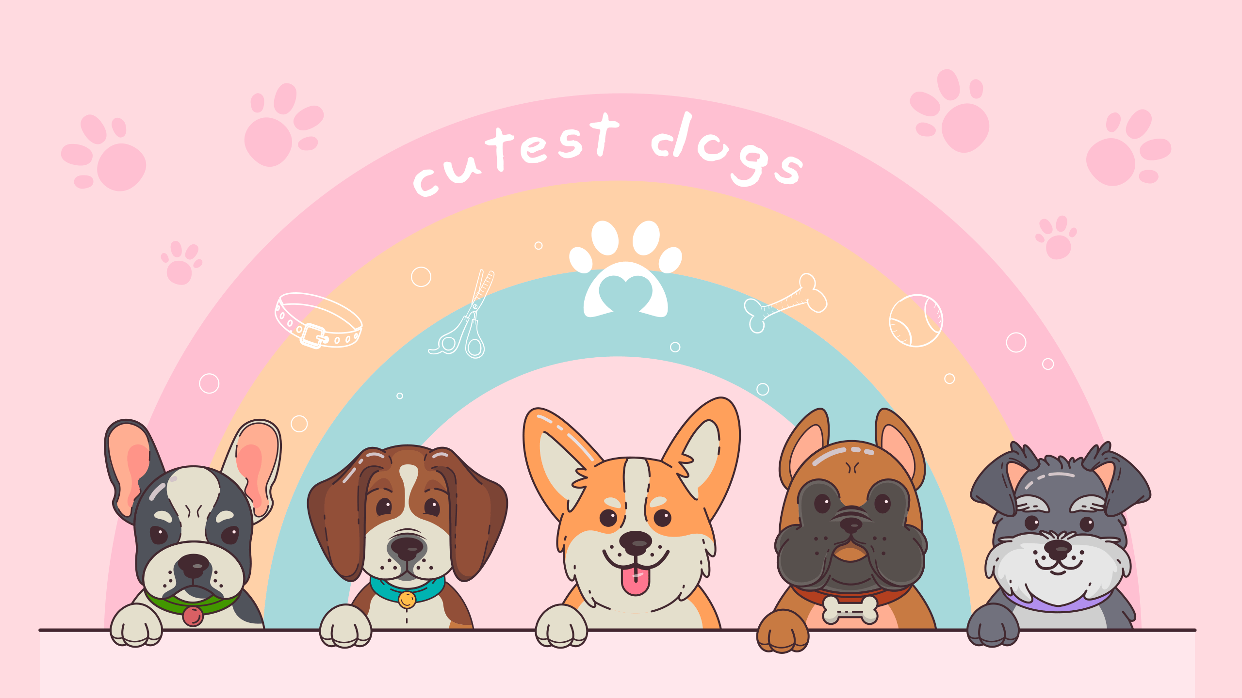 Cutest Dogs Free Wallpaper