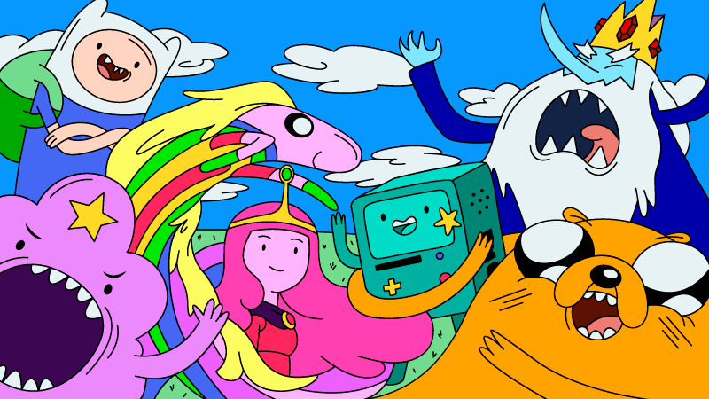 Adventure Time Free Coloring Page