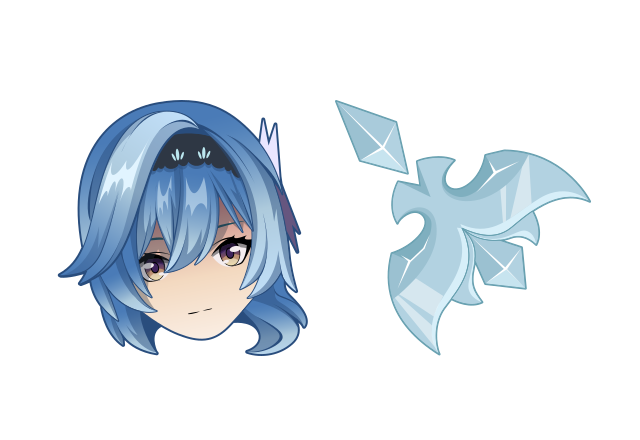 Eula Custom Cursor for Chrome from Genshin Impact Cursors Collection