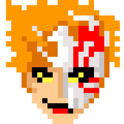 Custom Cursor Cute Ichigo Kurosaki in Pixel Style Pointer