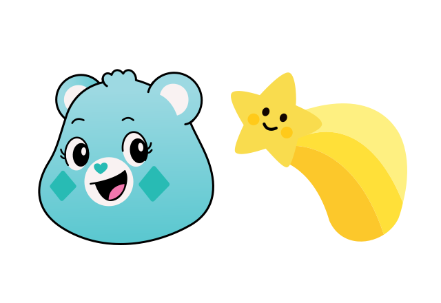Wish Bear Custom Cursor for Chrome from Care Bears Cursors Collection