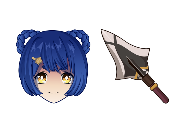 Xiangling Custom Cursor for Chrome from Genshin Impact Cursors Collection