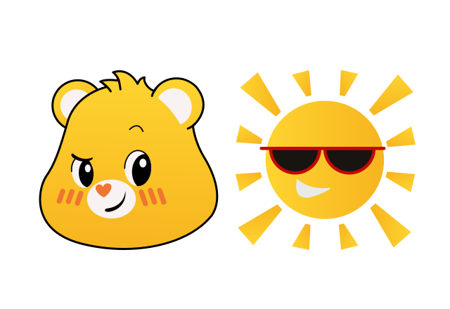 Funshine Bear Custom Cursor for Chrome from Care Bears Cursors Collection