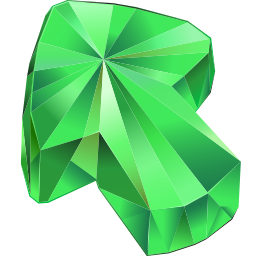 Custom Cursor Emerald Texture Pointer