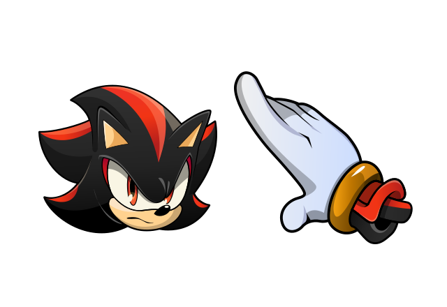 Shadow the Hedgehog Custom Cursor for Chrome from Sonic the Hedgehog Cursors Collection