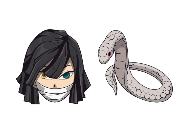 Obanai Iguro Custom Cursor for Chrome from Demon Slayer Cursors Collection