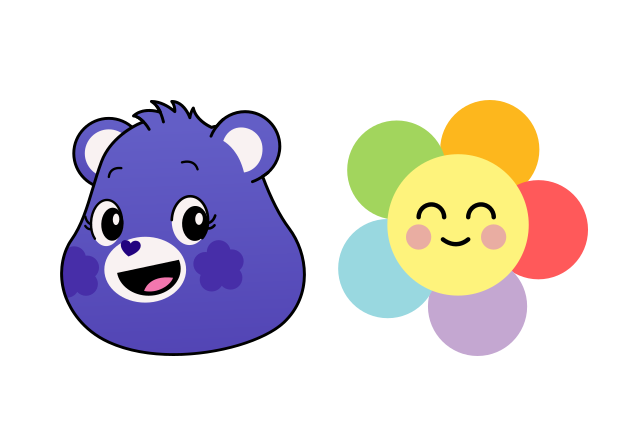 Harmony Bear Custom Cursor for Chrome from Care Bears Cursors Collection