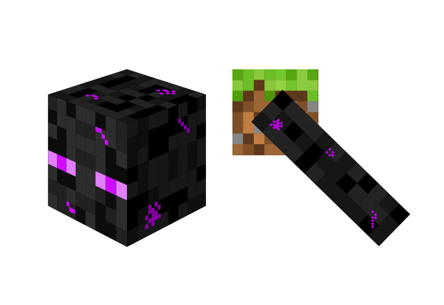 Enderman Custom Cursor for Chrome from Minecraft Cursors Collection