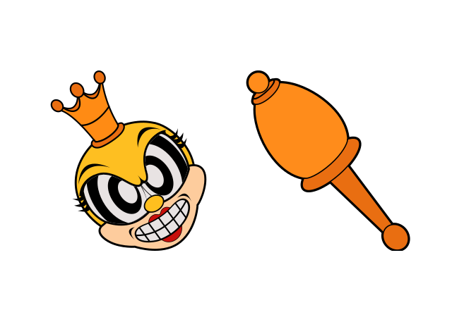 Rumor Honeybottoms Custom Cursor for Chrome from Cuphead Cursors Collection