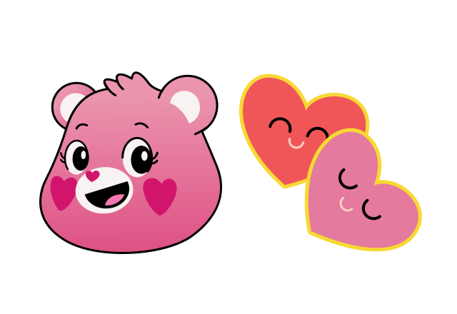 Love-A-Lot Bear Custom Cursor for Chrome from Care Bears Cursors Collection