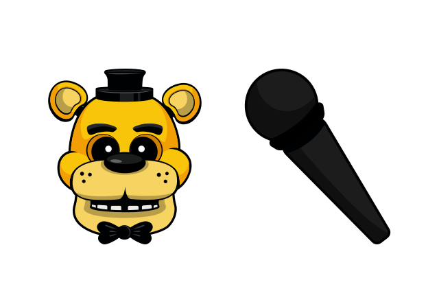 Golden Freddy Custom Cursor for Chrome from Five Nights at Freddy's Cursors Collection