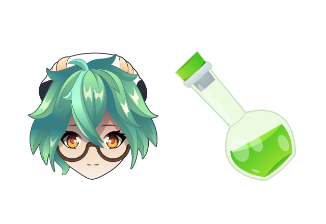 Sucrose Custom Cursor for Chrome from Genshin Impact Cursors Collection