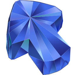 Custom Cursor Blue Sapphire Texture Pointer