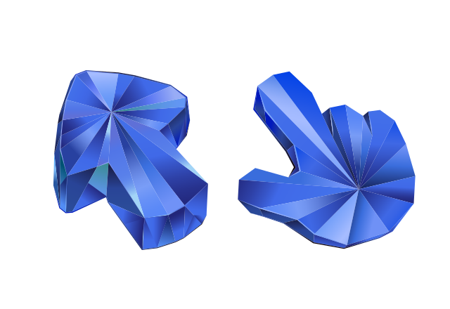 Blue Sapphire Texture Custom Cursor for Chrome from Textures Cursors Collection