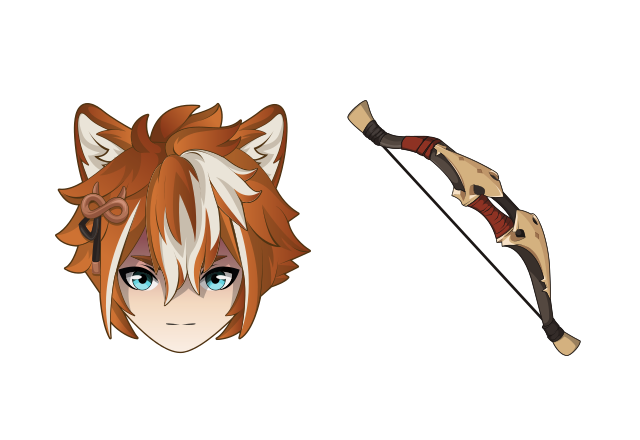 Gorou Custom Cursor for Chrome from Genshin Impact Cursors Collection