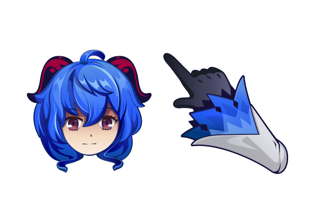 Ganyu Custom Cursor for Chrome from Genshin Impact Cursors Collection