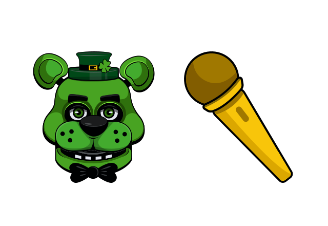 Shamrock Freddy Custom Cursor for Chrome from Five Nights at Freddy's Cursors Collection
