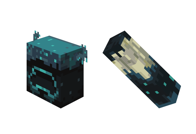 Warden Custom Cursor for Chrome from Minecraft Cursors Collection