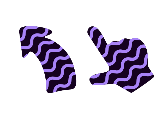 The Purple Waves Custom Cursor for Chrome from The Cursors Cursors Collection