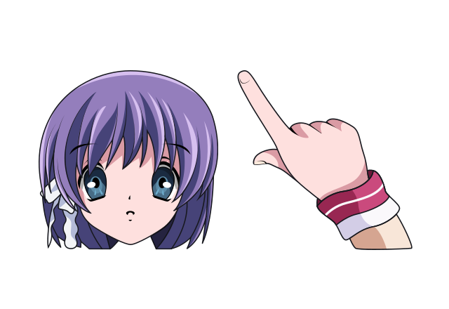 Ryou Fujibayashi Custom Cursor for Chrome from Anime Cursors Collection