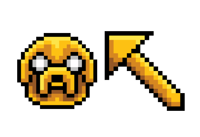 Jake Pixel Custom Cursor for Chrome from Cute Pixel Cursors Collection