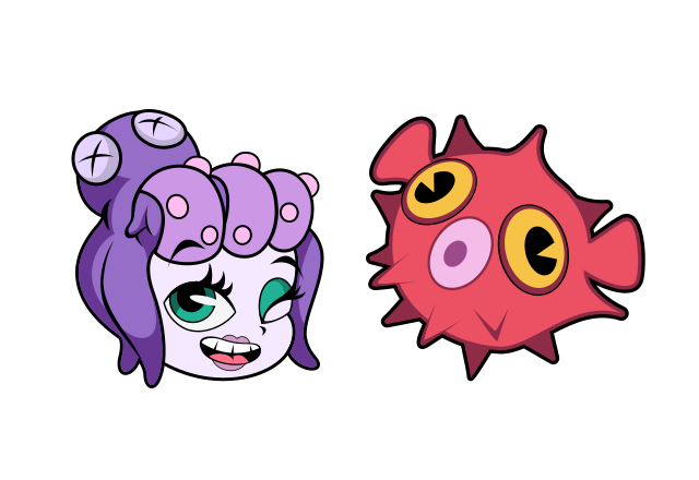 Cala Maria Custom Cursor for Chrome from Cuphead Cursors Collection