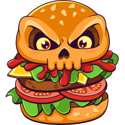 Custom Cursor Burger Skull and Zombie Hand Pointer