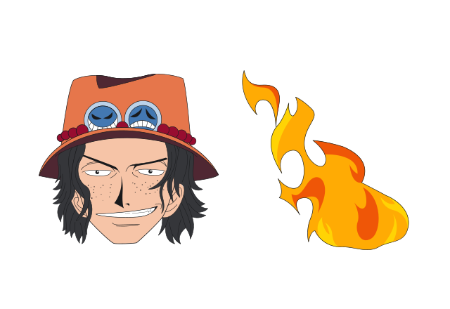 Portgas D. Ace Custom Cursor for Chrome from One Piece Cursors Collection