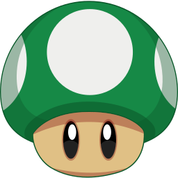 1-Up Mushroom custom cursor for Chrome Pointer