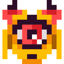 Custom Cursor Cute Monster in Pixel Style Pointer