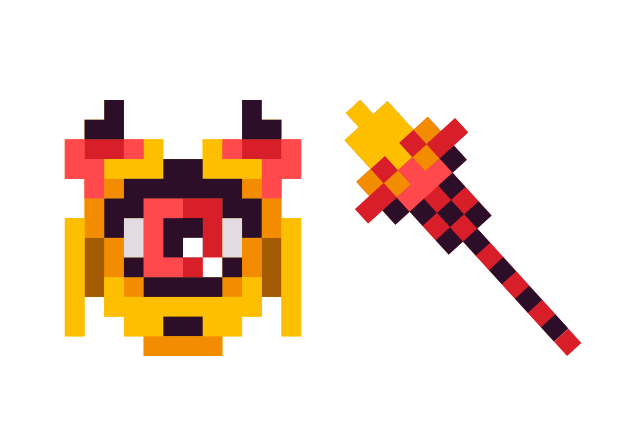 Monster Pixel Custom Cursor for Chrome from Cute Pixel Cursors Collection