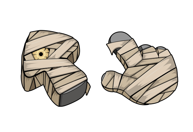 Mummy Texture Custom Cursor for Chrome from Textures Cursors Collection