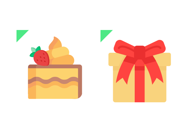 Cake Custom Cursor for Chrome from The Cutest Cursors Collection
