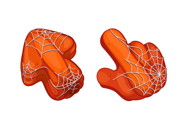 Pumpkin Texture Custom Cursor for Chrome from Textures Cursors Collection