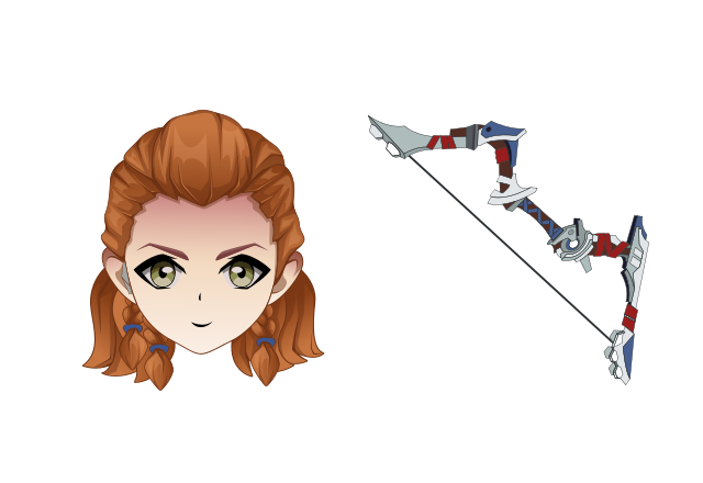 Aloy Custom Cursor for Chrome from Genshin Impact Cursors Collection