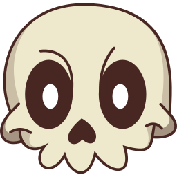 Custom Cursor Cute Friendly Skull