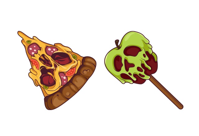 Pizza Monster Custom Cursor for Chrome from Halloween Cursors Collection