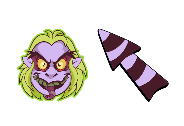 Beetlejuice Custom Cursor for Chrome from Halloween Cursors Collection