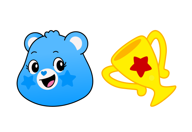 Champ Bear Custom Cursor for Chrome from Care Bears Cursors Collection