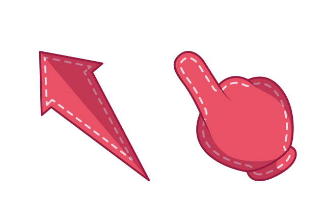 The Seam Custom Cursor for Chrome from The Cursors Cursors Collection