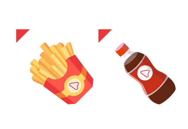Fast Food Custom Cursor for Chrome from The Cutest Cursors Collection