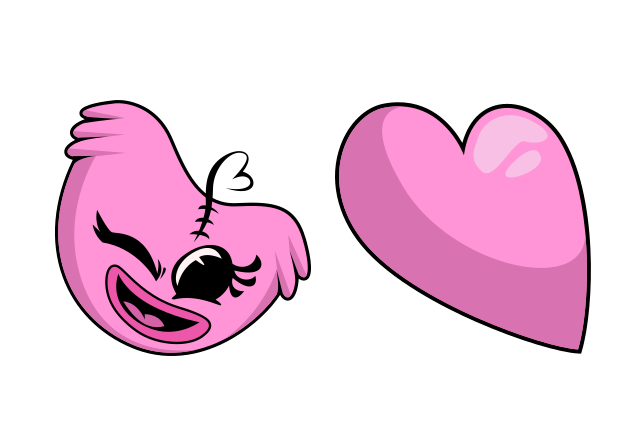 FNF Kissy Missy Custom Cursor for Chrome from Friday Night Funkin Cursors Collection