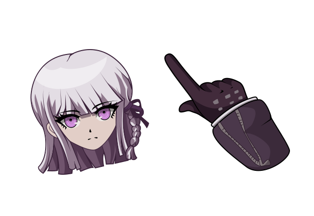Kyoko Kirigiri Custom Cursor for Chrome from Danganronpa Cursors Collection