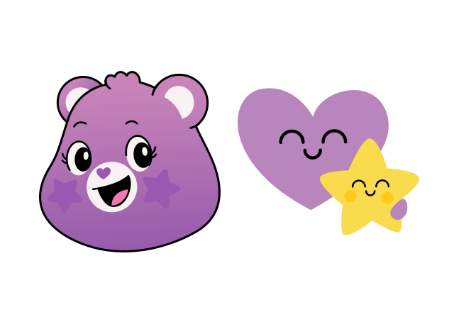 Take Care Bear Custom Cursor for Chrome from Care Bears Cursors Collection