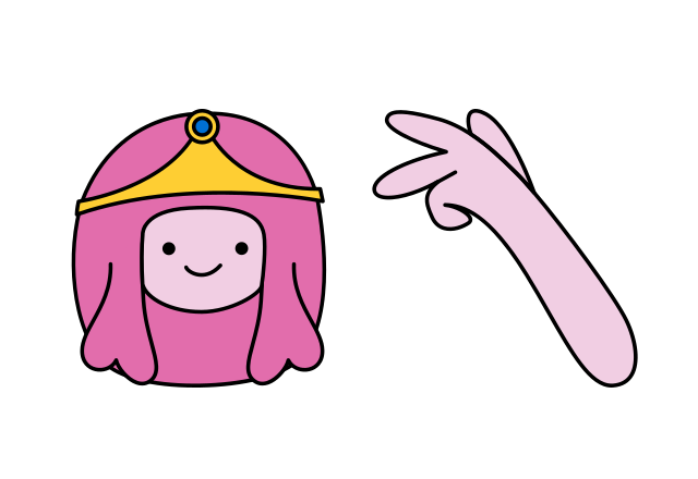 Princess Bubblegum Custom Cursor for Chrome from Adventure Time Cursors Collection