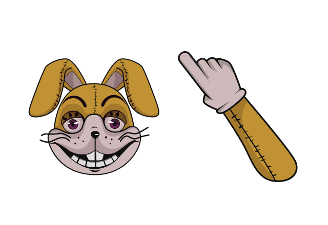 Glitchtrap Custom Cursor for Chrome from Five Nights at Freddy's Cursors Collection