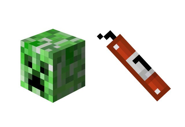 Creeper Custom Cursor for Chrome from Minecraft Cursors Collection