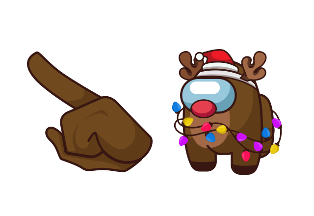Among Us Christmas Deer Character Custom Cursor for Chrome from Merry Christmas and Happy New Year 2023 Cursors Collection